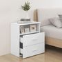 Voir la diapositive 3 : VIDAXL Tables de chevet 2 pcs Blanc 50x32x60 cm