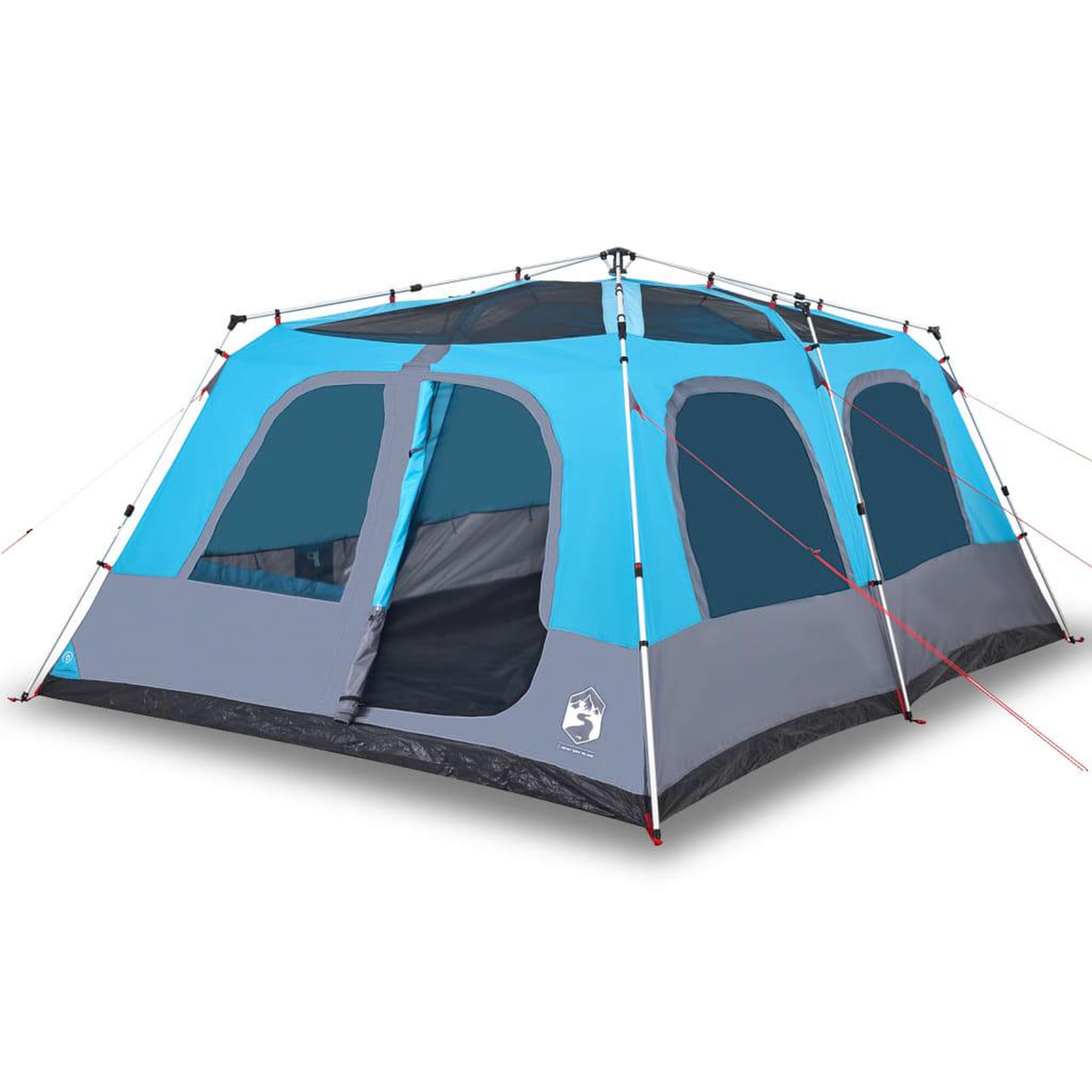 Voir la diapositive 2 : VIDAXL Tente familiale a dome 10 personnes bleu liberation rapide