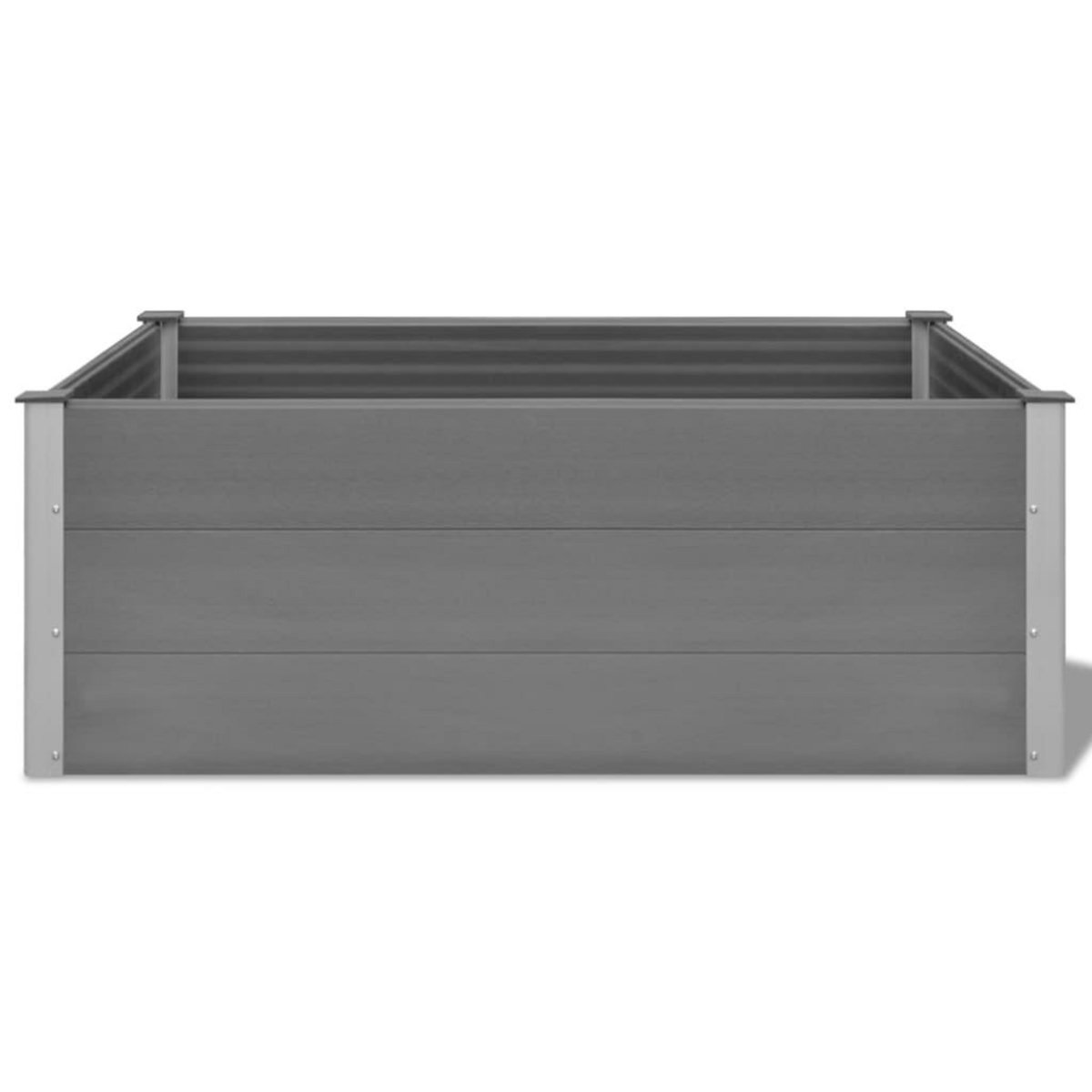 VIDAXL Lit sureleve de jardin WPC 150x100x54 cm Gris