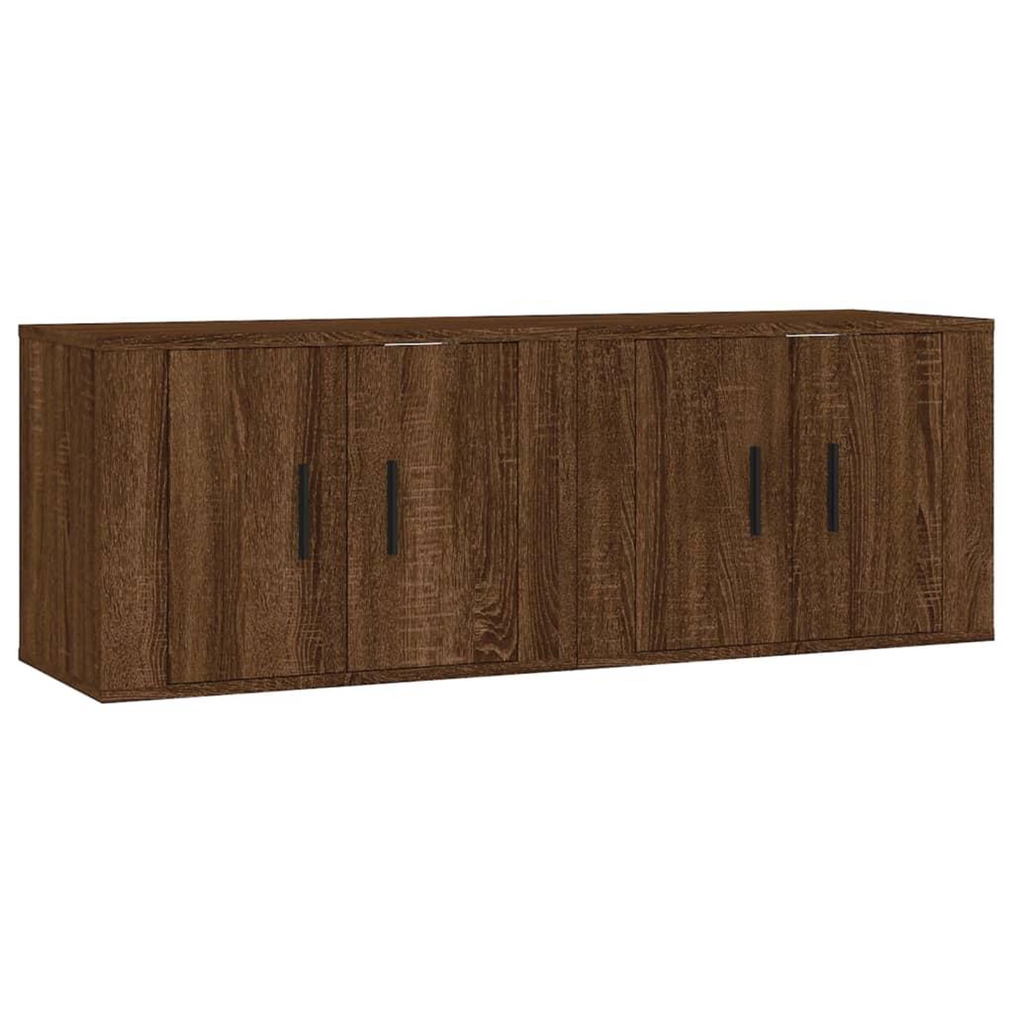 Voir la diapositive 2 : VIDAXL Meubles TV muraux 2 pcs chene marron 57x34,5x40 cm