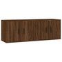 Voir la diapositive 2 : VIDAXL Meubles TV muraux 2 pcs chene marron 57x34,5x40 cm