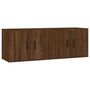 Voir la diapositive 2 : VIDAXL Meubles TV muraux 2 pcs chene marron 57x34,5x40 cm