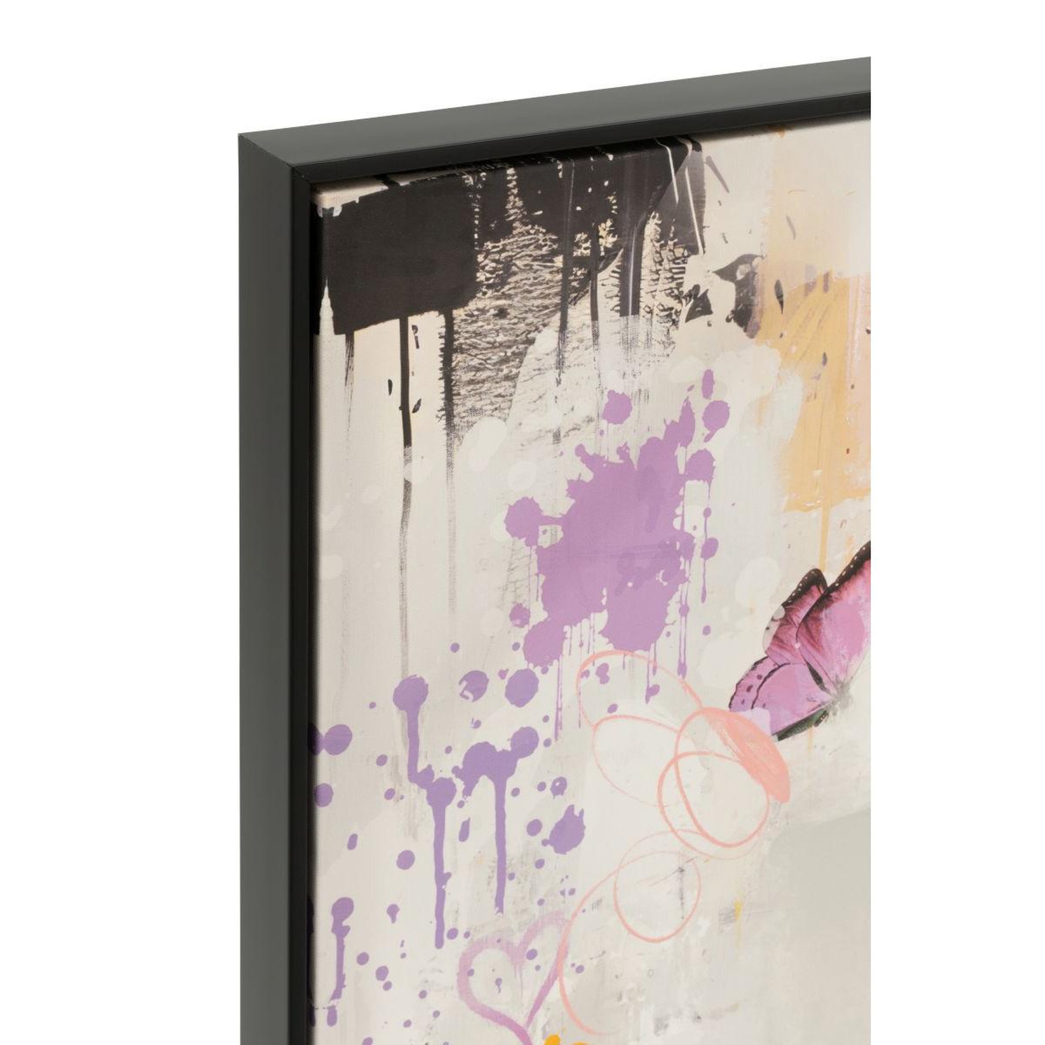 Voir la diapositive 2 : J-LINE Tableau déco  ballerina  80x80cm multicolore