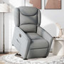Voir la diapositive 2 : VIDAXL Fauteuil inclinable electrique gris clair tissu