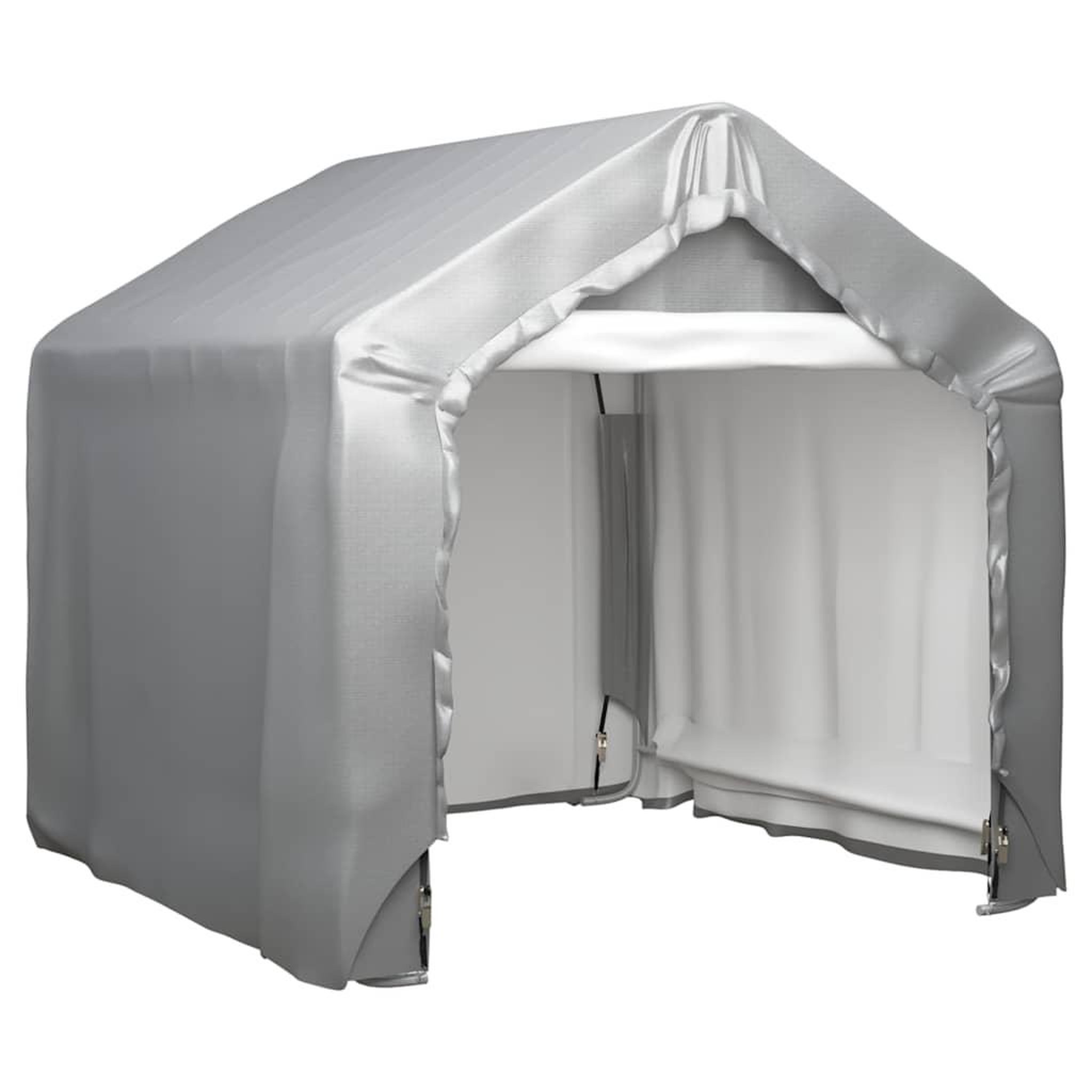 VIDAXL Tente de rangement gris 180x180 cm acier galvanise