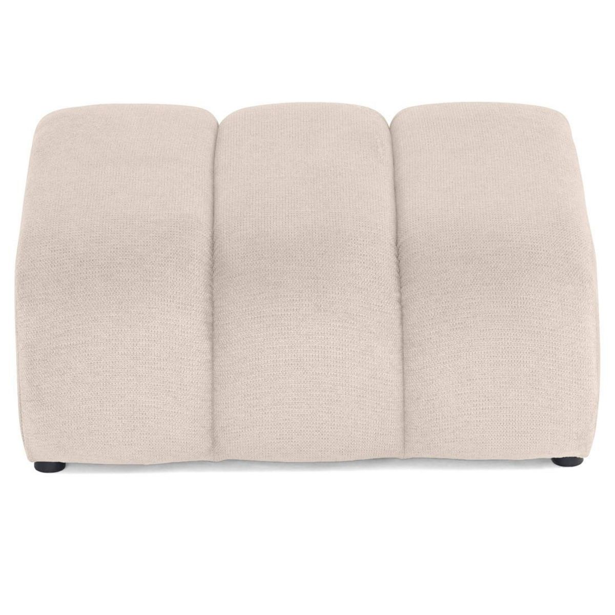 LISA DESIGN Debbie - pouf en tissu texturé