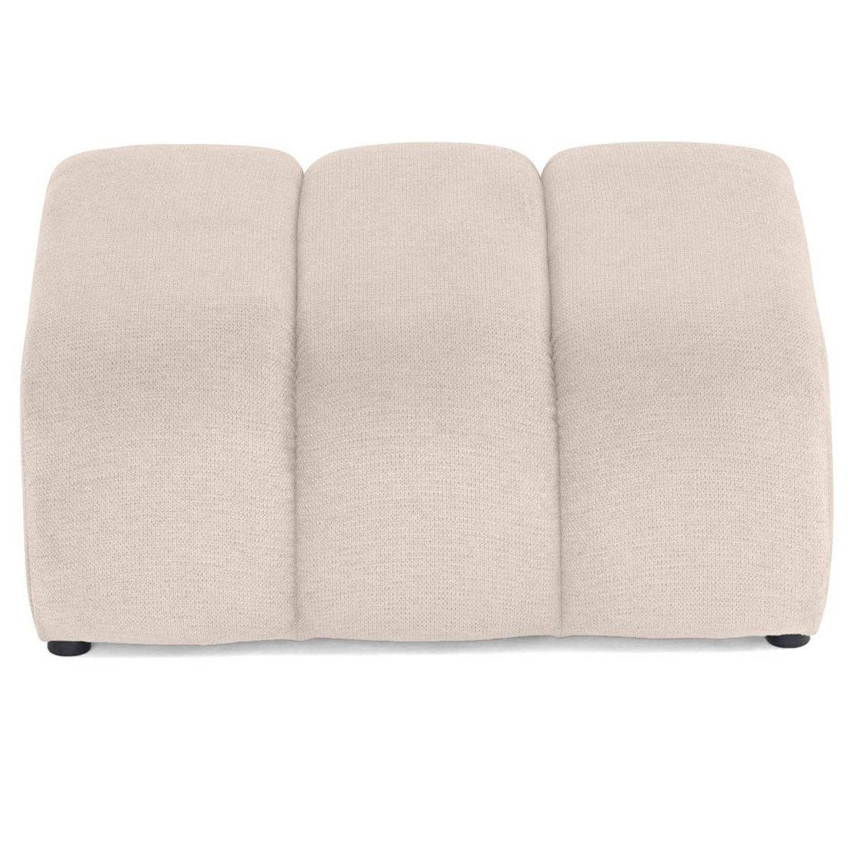 LISA DESIGN Debbie - pouf en tissu texturé