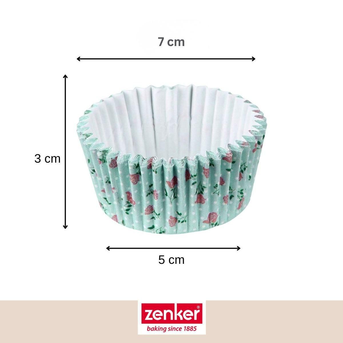 ZENKER Lot de 50 moules à muffins en papier vintage 5 cm Zenker Smart Pastry