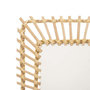Voir la diapositive 2 : ATMOSPHERA Miroir Mural en Rotin  Rectangle  58cm Beige