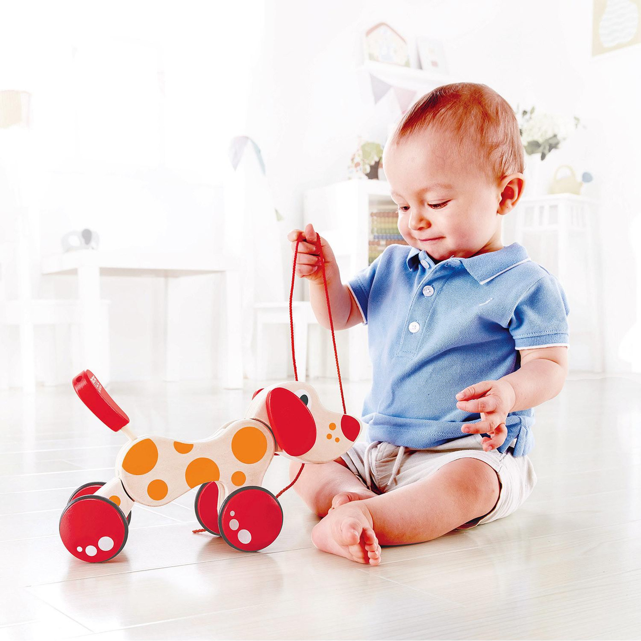 Voir la diapositive 3 : Hape Puppy le chiot en bois a promener