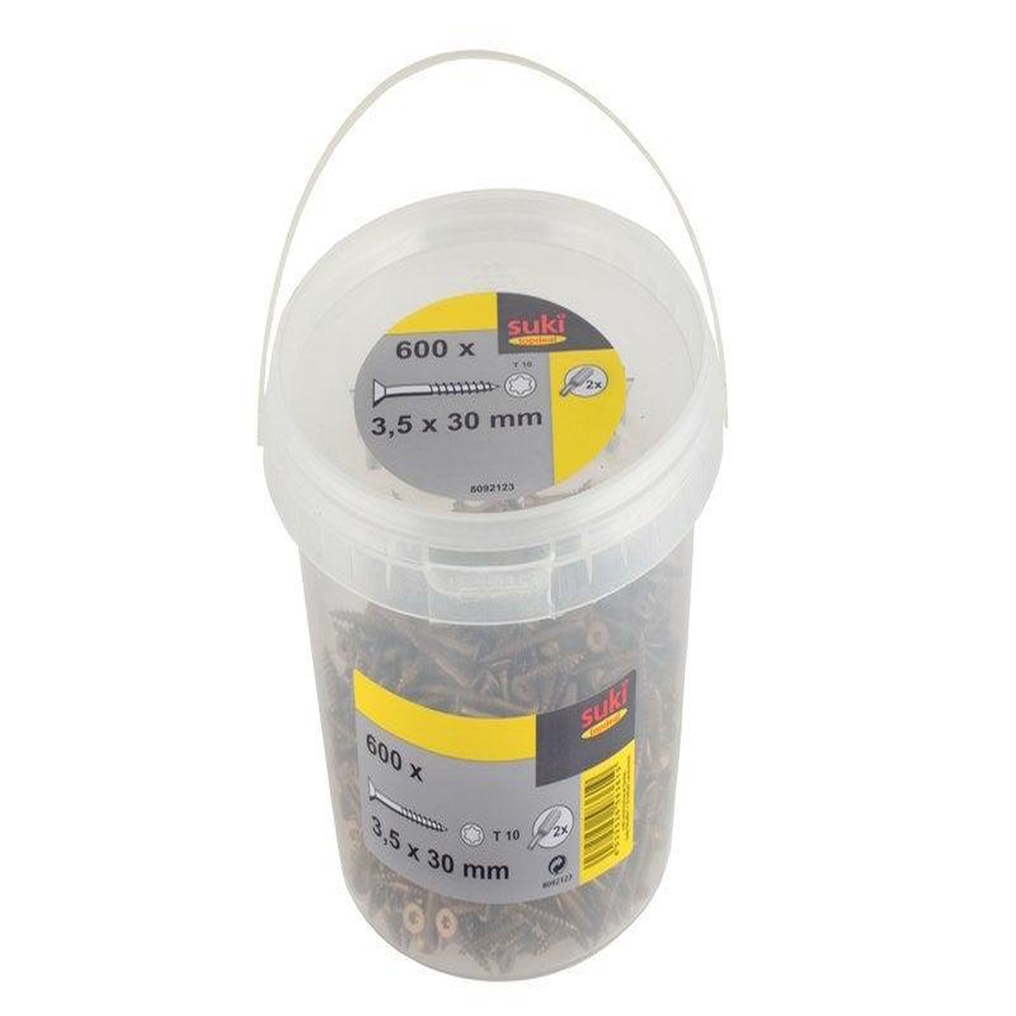 SUKI Seau 600 vis TF TX 3.5x30 mm + embout T10