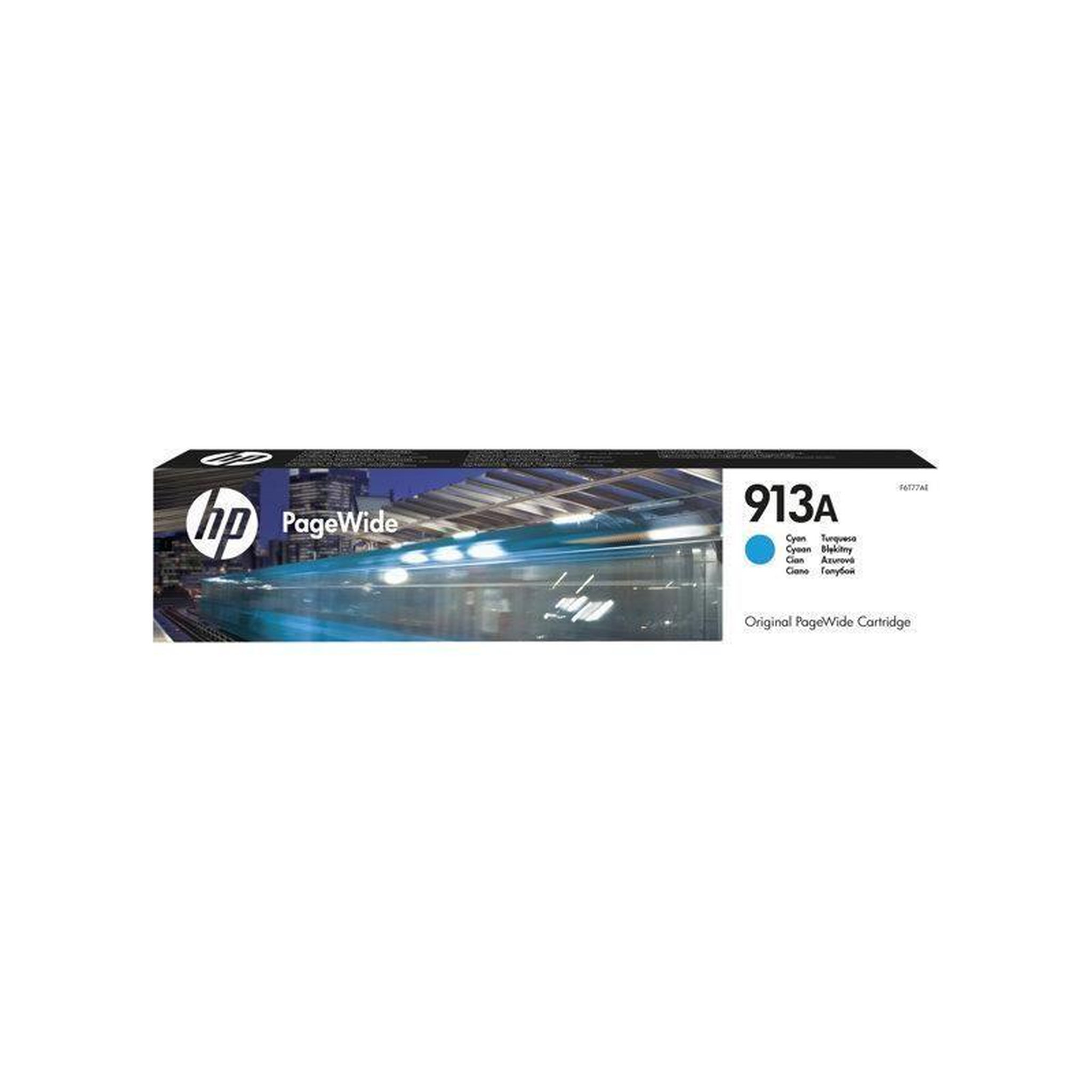 HP HP 913A cartouche dencre cyan authentique pour HP PageWide 377/452/477 F6T77AE