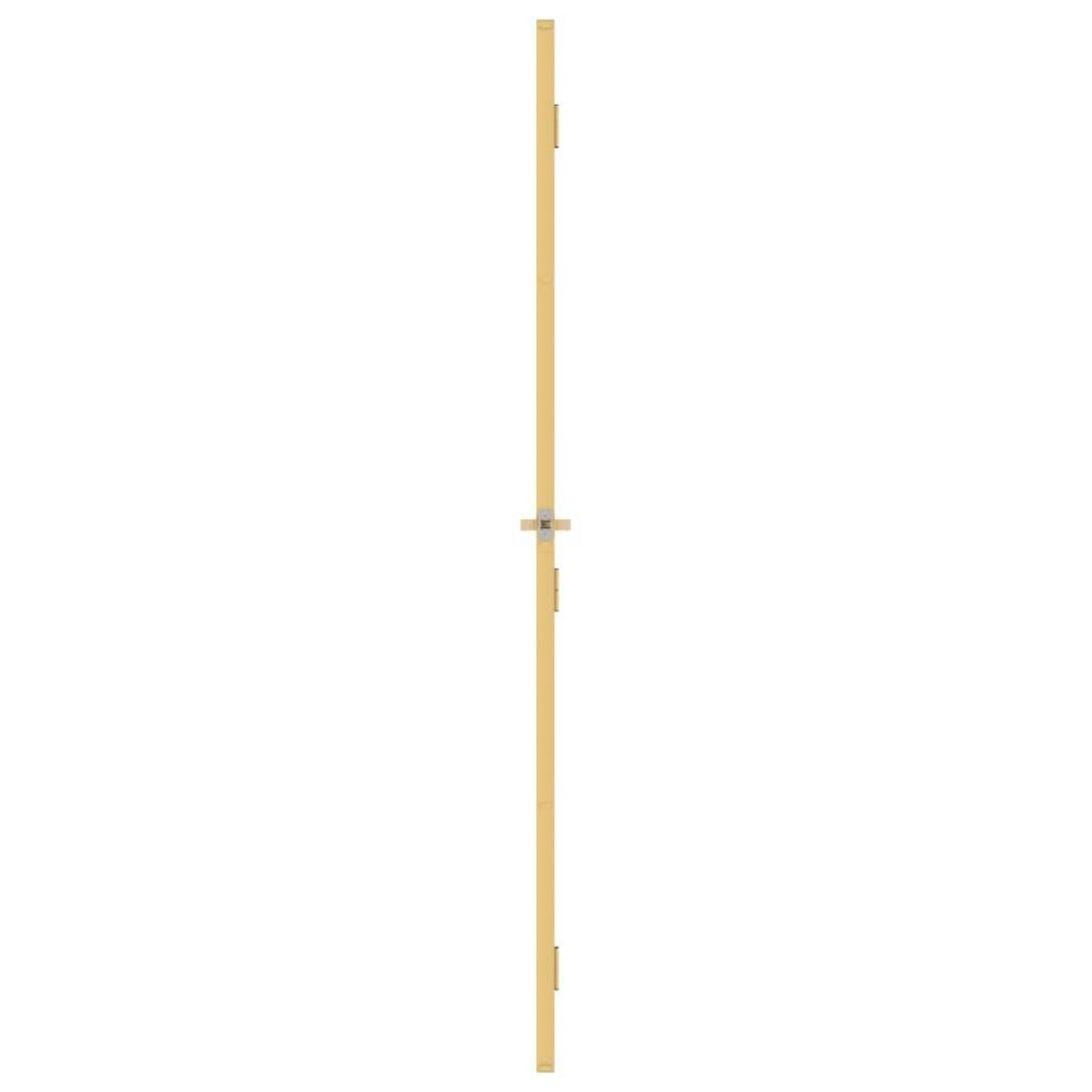 VIDAXL Porte interieure mince dore 83x201,5 cm verre trempe aluminium