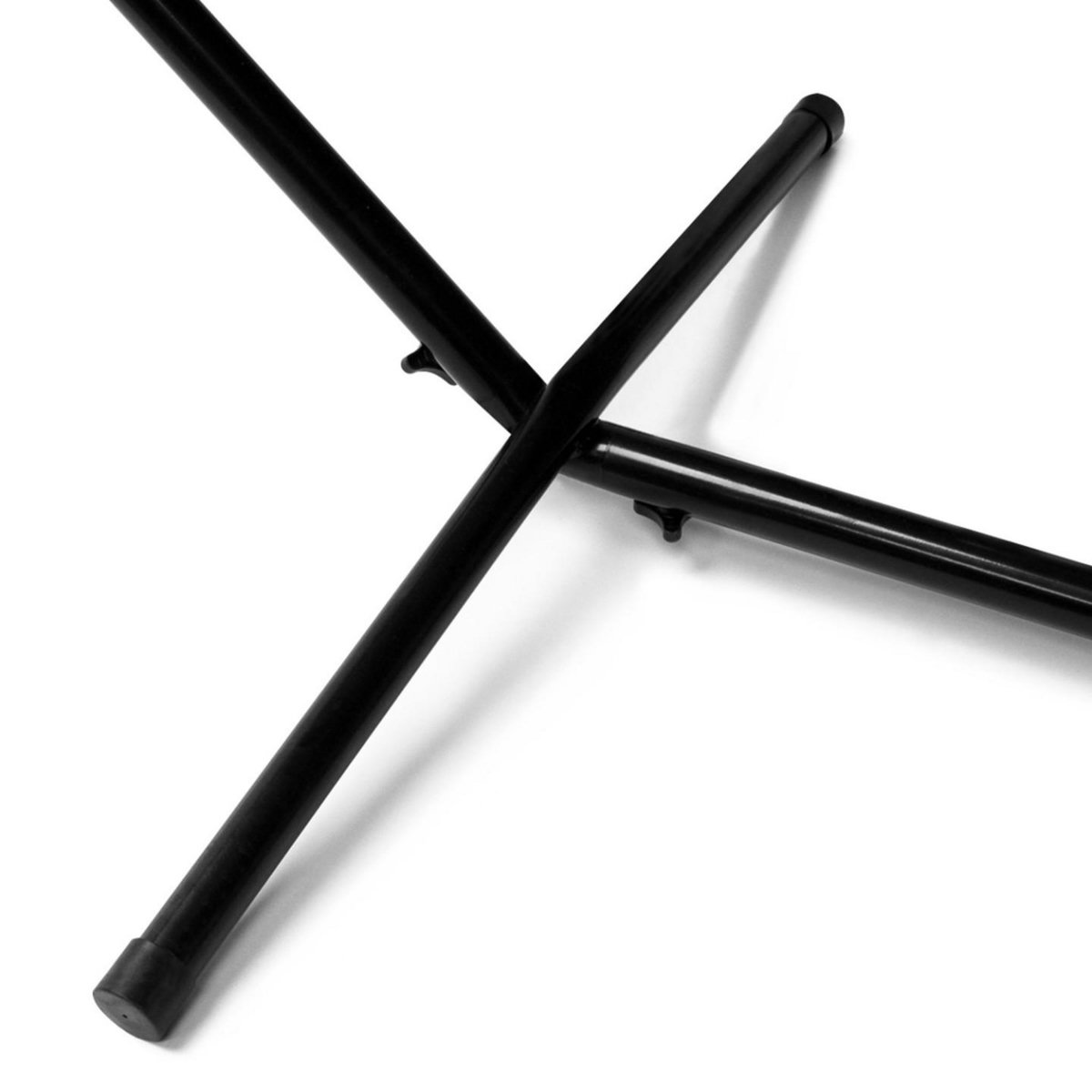 ID MARKET Hamac avec support métal et toile rayée bleue et verte