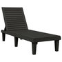 Voir la diapositive 4 : VIDAXL Chaises longues lot de 2 noir 155x58x83 cm polypropylene