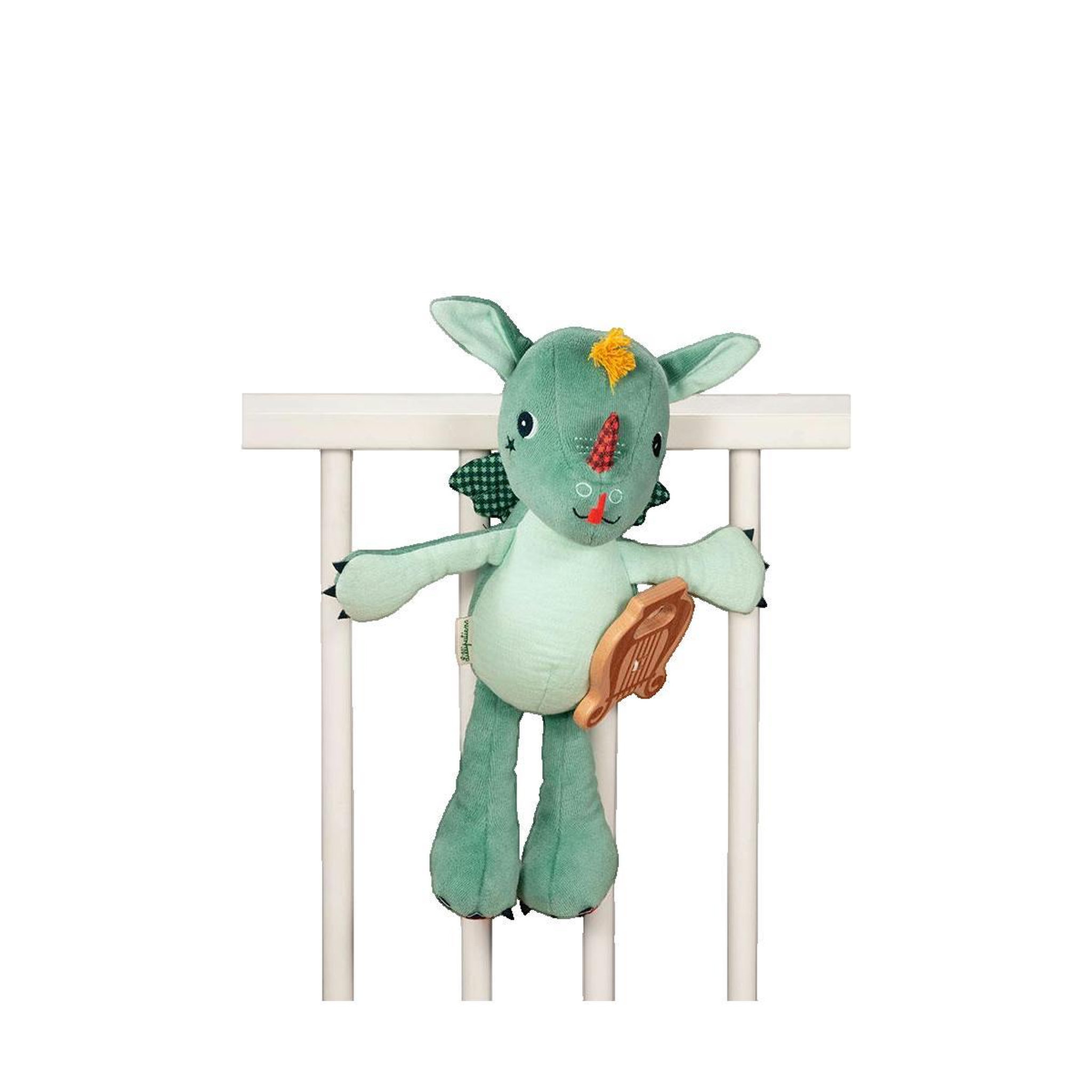 Voir la diapositive 2 : LILLIPUTIENS Peluche musicale Lilliputiens Joe le dragon vert