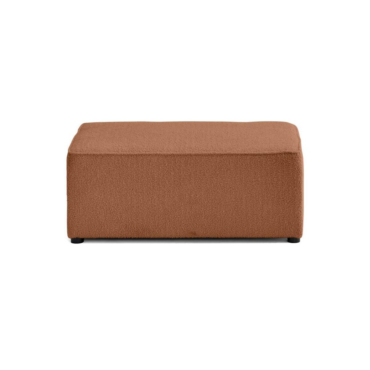 BEST MOBILIER Topaze - pouf - en tissu bouclette