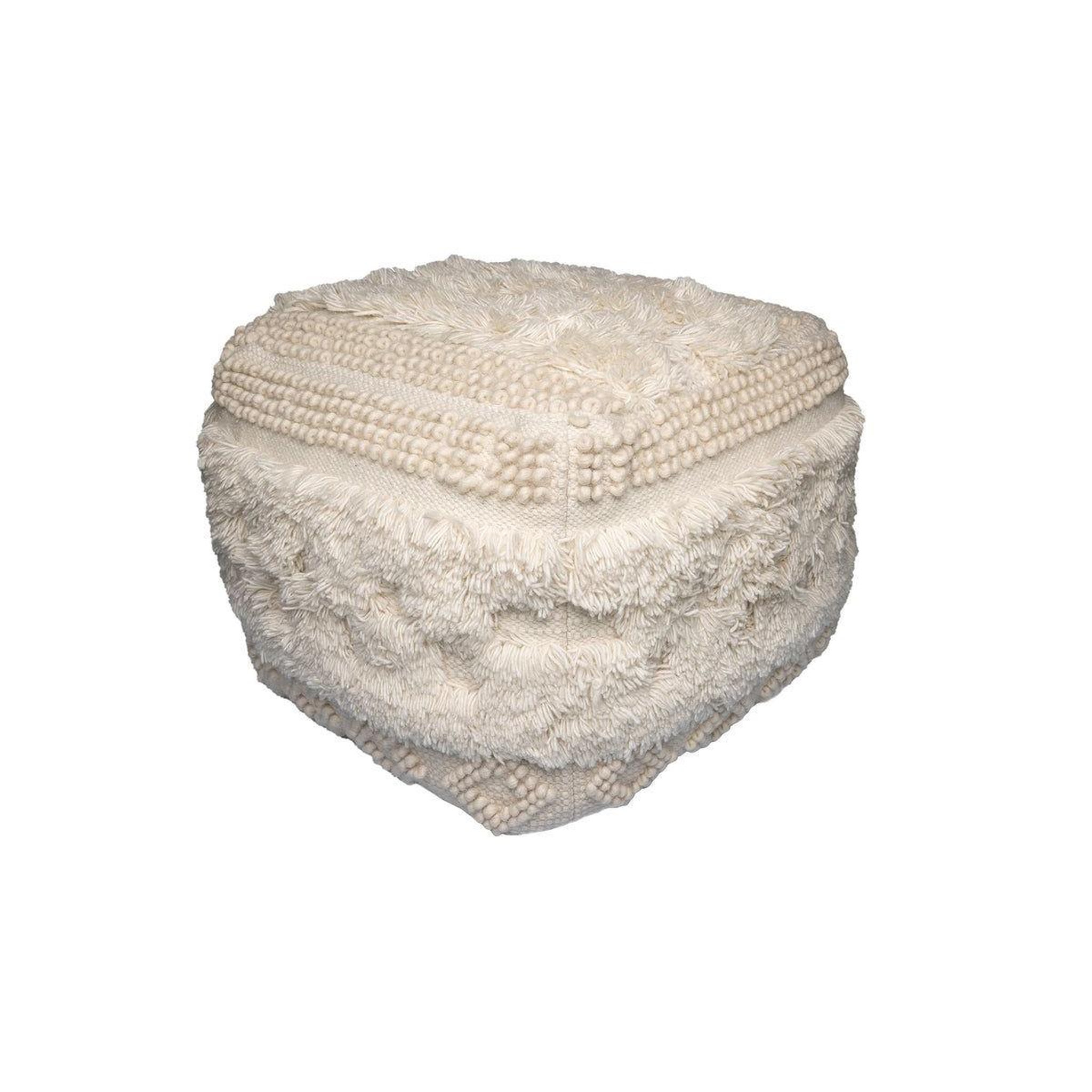 Voir la diapositive 2 : Paris Prix Pouf bohème fait à la main  bohist  50cm naturel