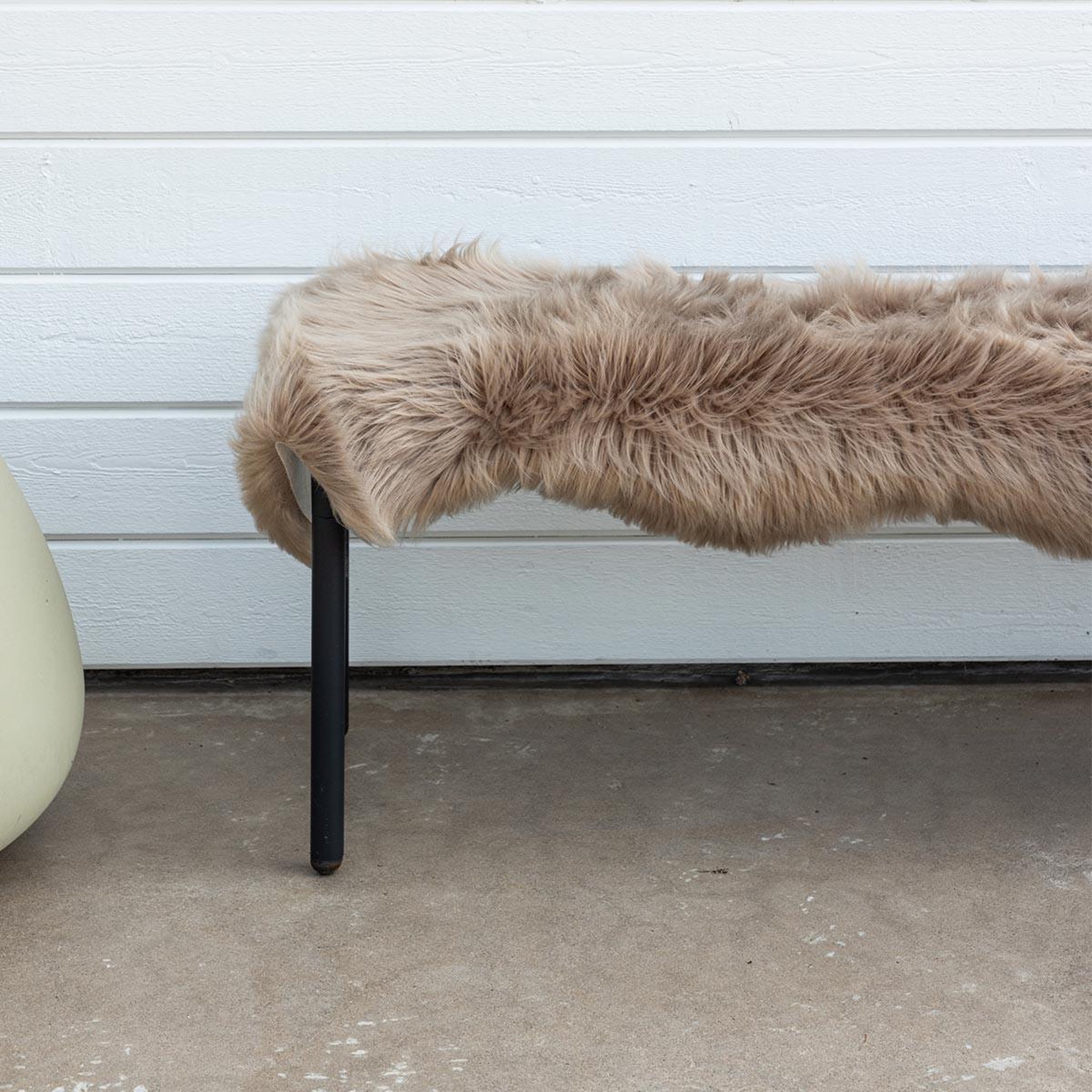 Voir la diapositive 2 : Paris Prix Tapis imitation fourrure  katy  55x180cm marron