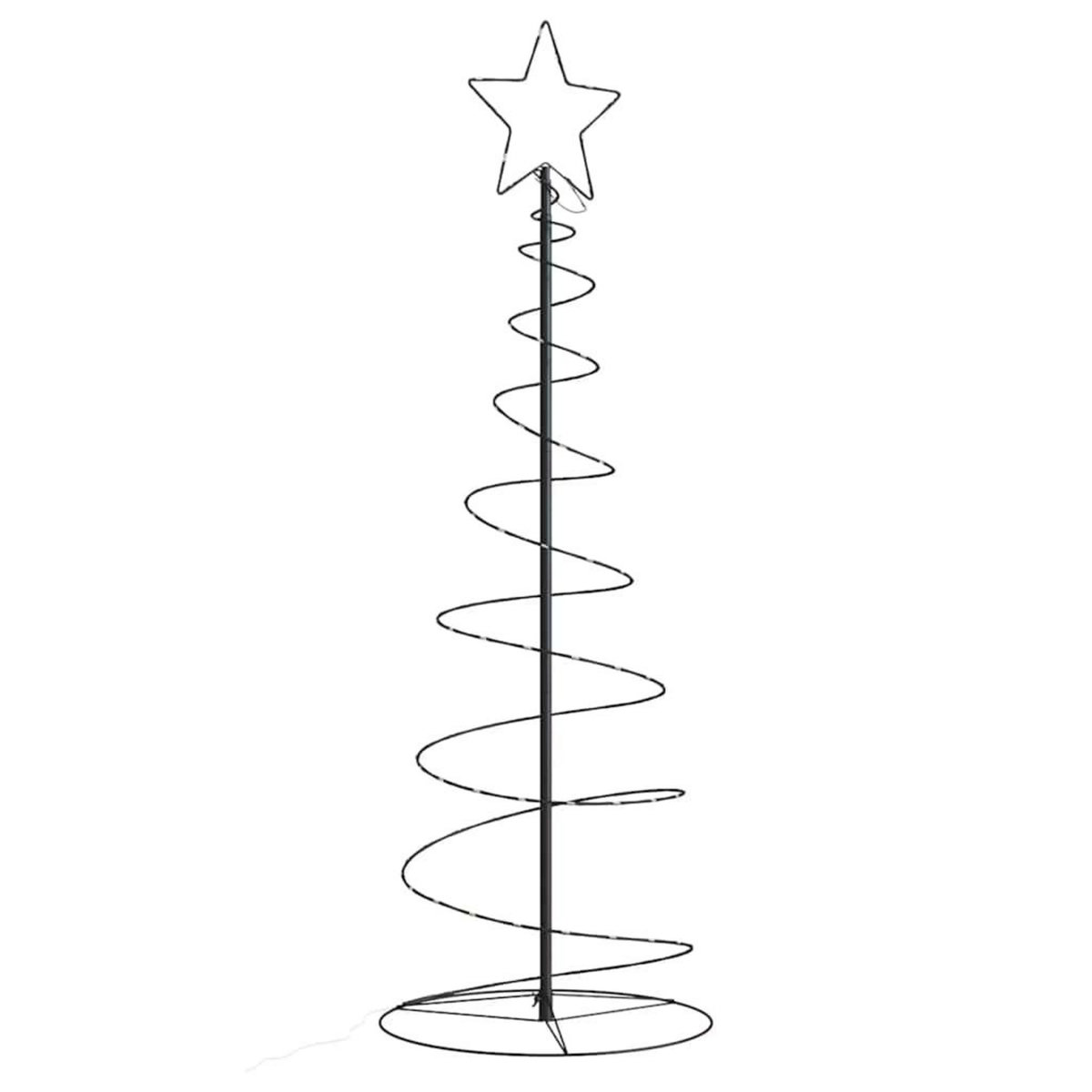 VIDAXL Sapin de Noël a LED 100 LED blanc chaud 150 cm
