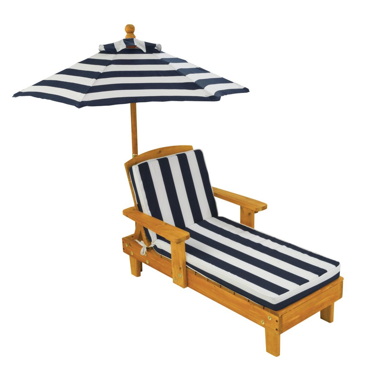 Kidkraft Bain de soleil pour enfant avec parasol - Rayé bleu et blanc