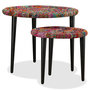 Voir la diapositive 4 : VIDAXL Table basse 2 pcs Details tisses chindi Multicolore