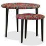 Voir la diapositive 4 : VIDAXL Table basse 2 pcs Details tisses chindi Multicolore