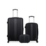 HERO HERO - LOT DE 3 - Valises grand format, cabine et vanity LIPARI. Coloris disponibles : Beige, Noir, Bleu, Rose, Gris