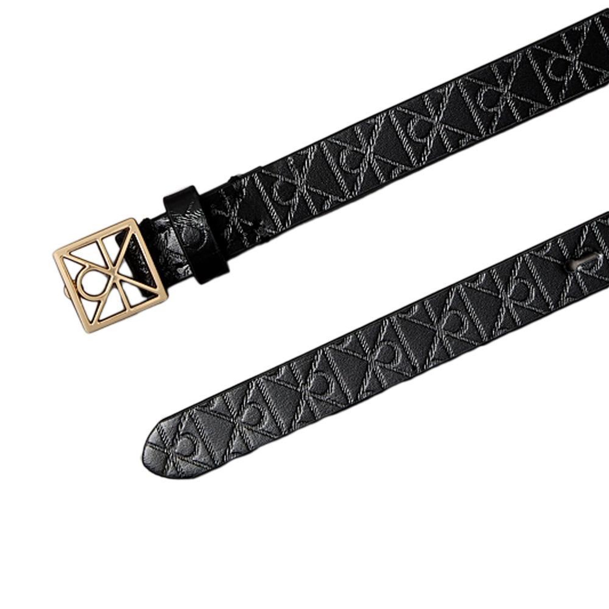 Voir la diapositive 2 : Vero Moda Ceinture Noire Femme Calvin Klein Jeans Emblem LV04F7048G