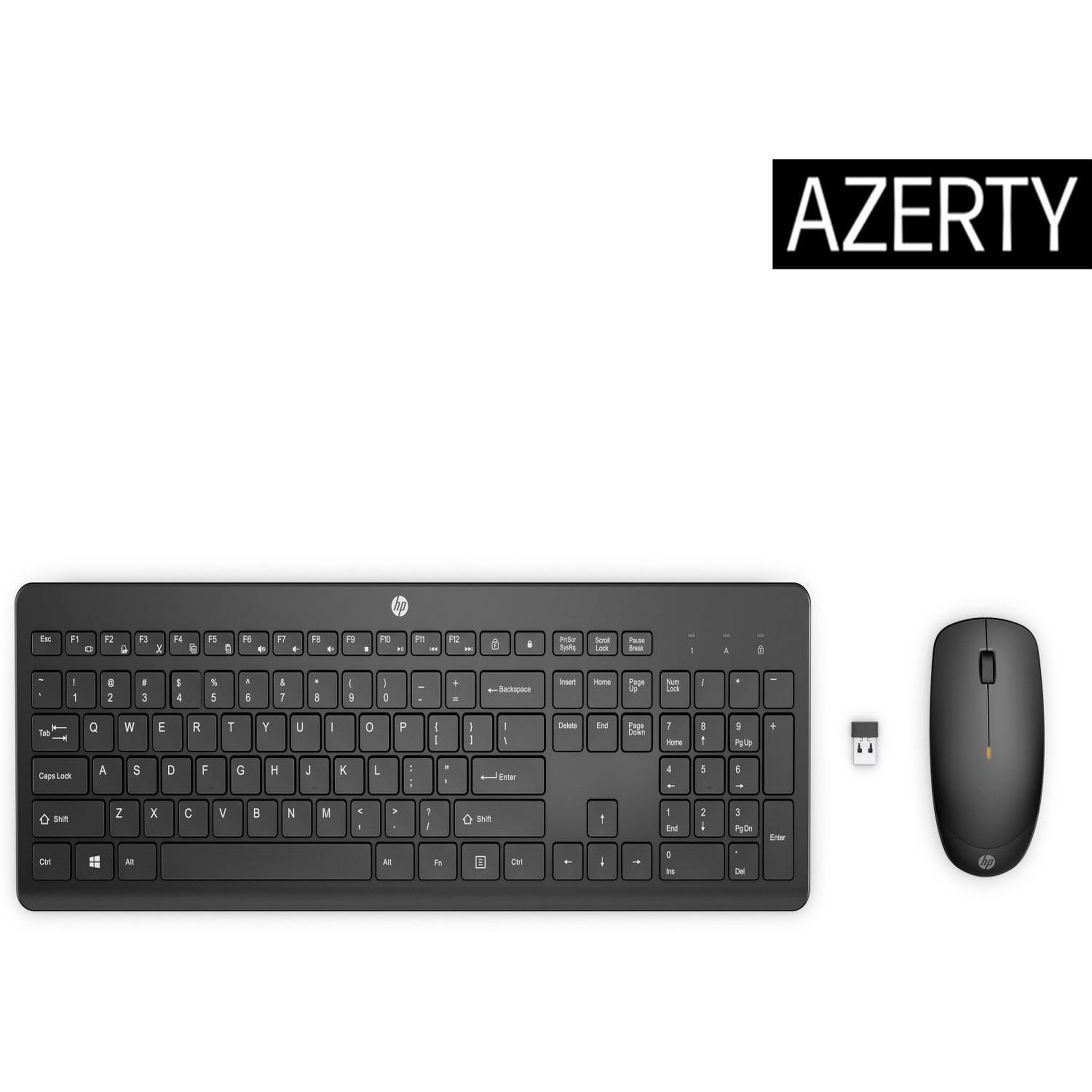 Voir la diapositive 3 : HP Hp 230 wireless mouse and keyboard combo clavier souris incluse rf sans fil blanc