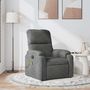 Voir la diapositive 1 : VIDAXL Fauteuil inclinable de massage gris fonce tissu microfibre