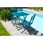 Voir la diapositive 3 : DCB GARDEN Chaise de jardin pliante - Aluminium - Bleu canard - MARIUS