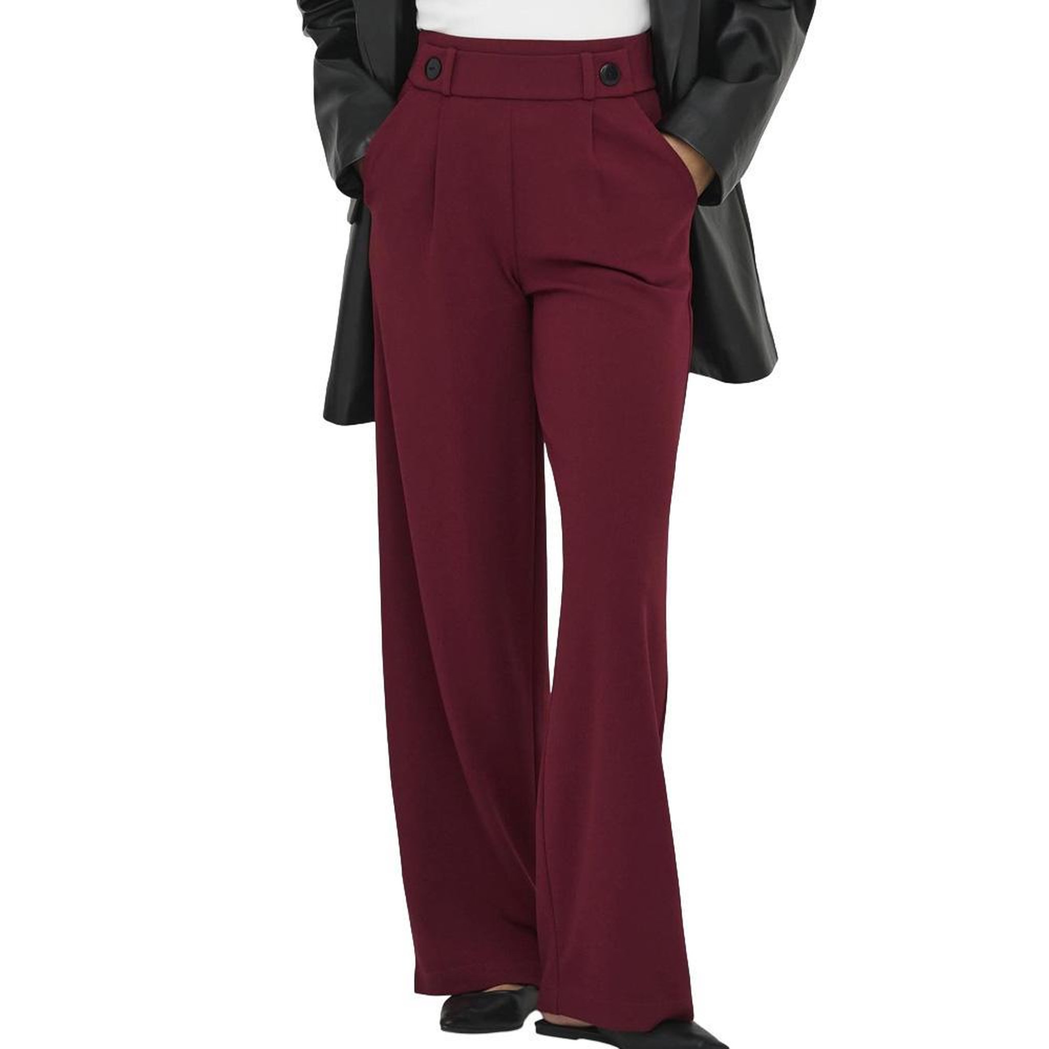 JACQUELINE DE YONG Pantalon rouge femme jdy geggo 15208430. Coloris disponibles : Rouge