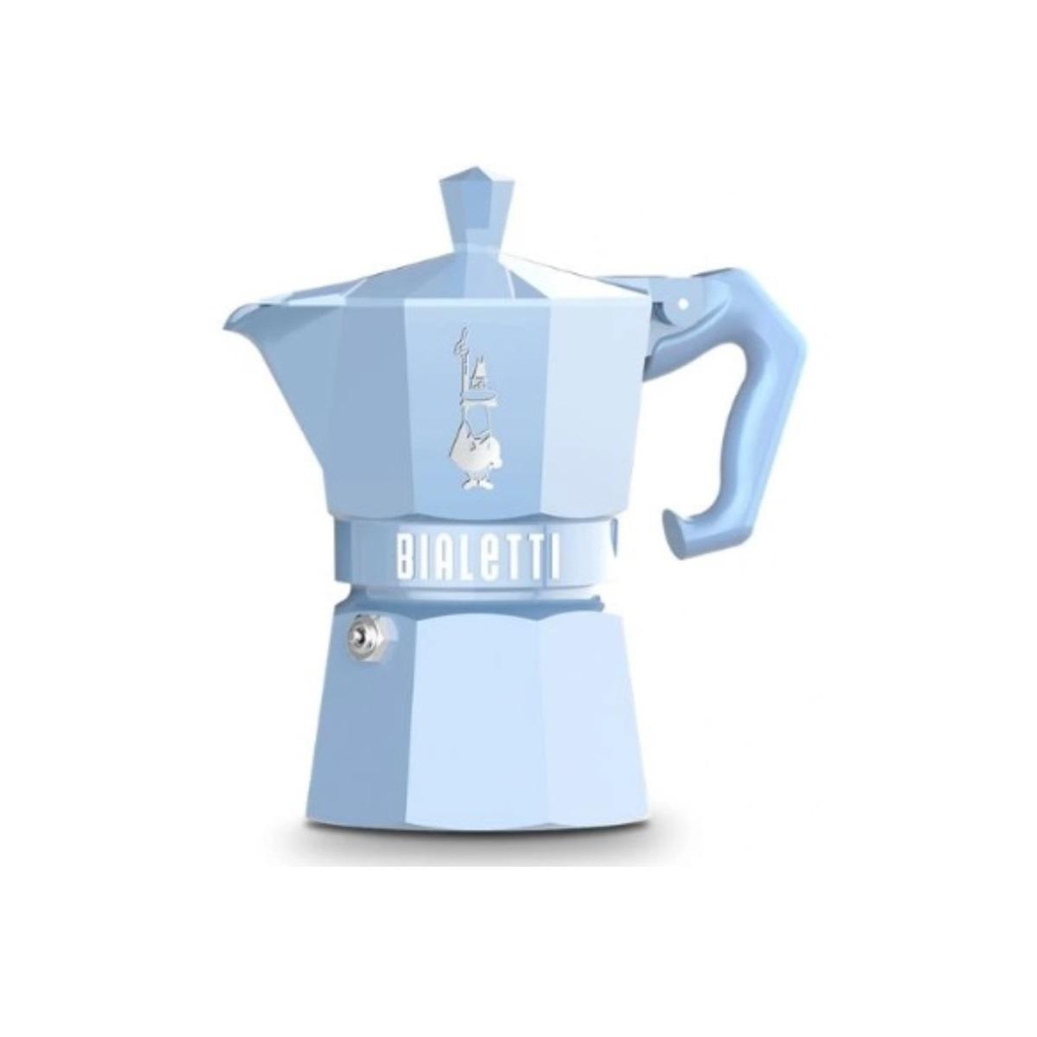 BIALETTI Cafetière italienne 3 tasses bleu clair - 0009061