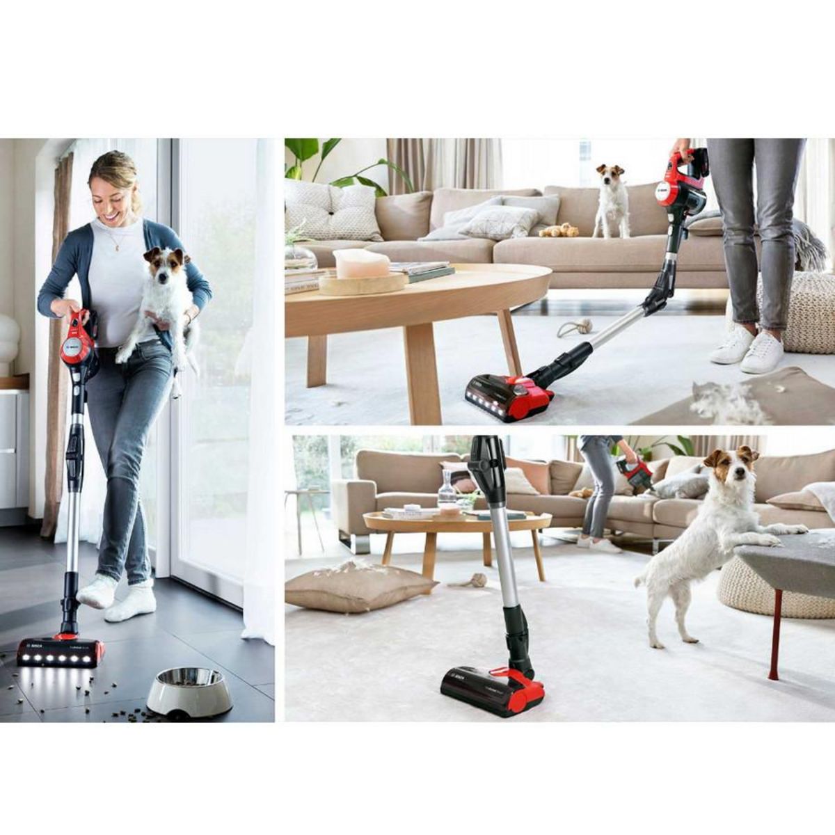 BOSCH Aspirateur balai rechargeable 18v rouge - BBS711ANM