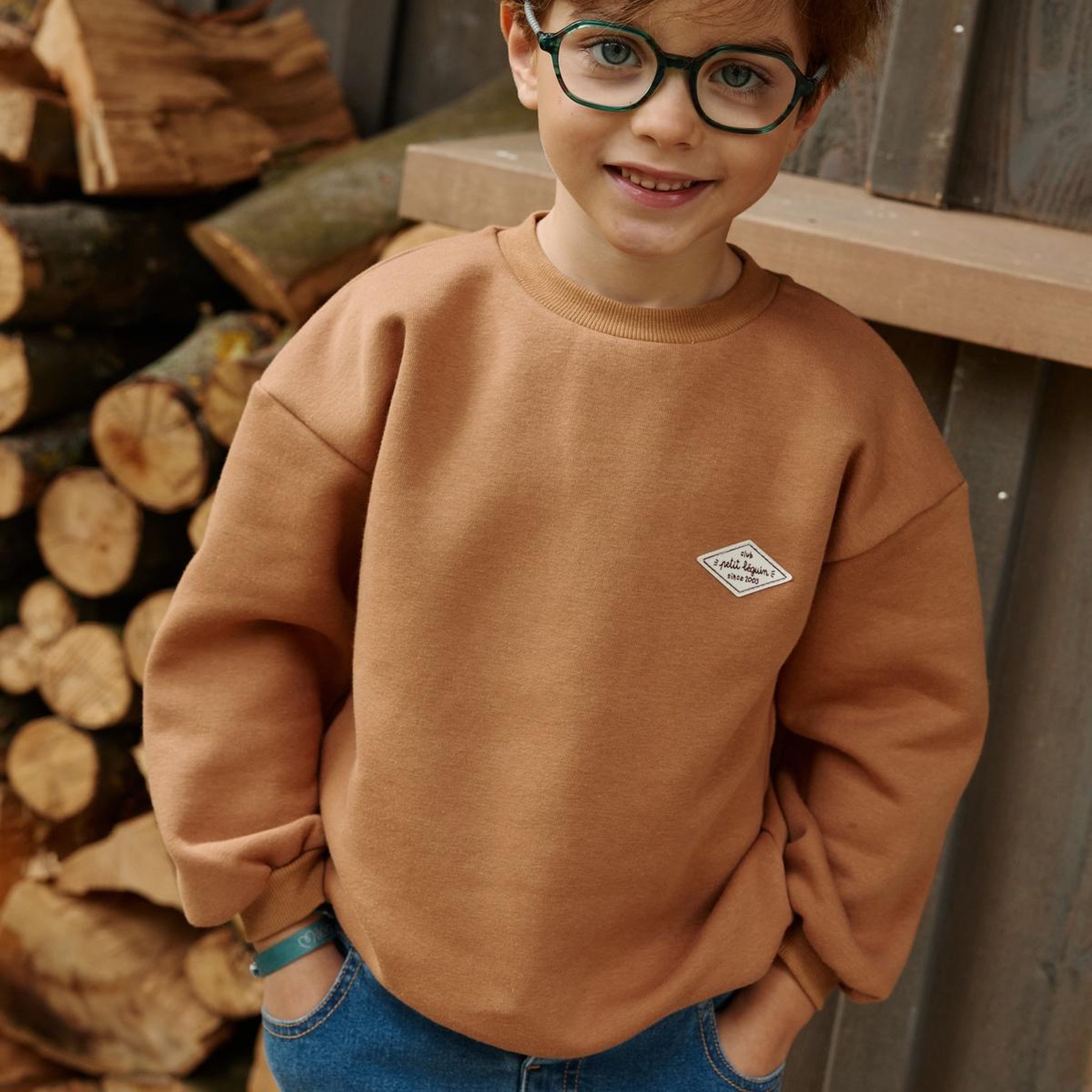Voir la diapositive 5 : PETIT BEGUIN Sweat en molleton Jules