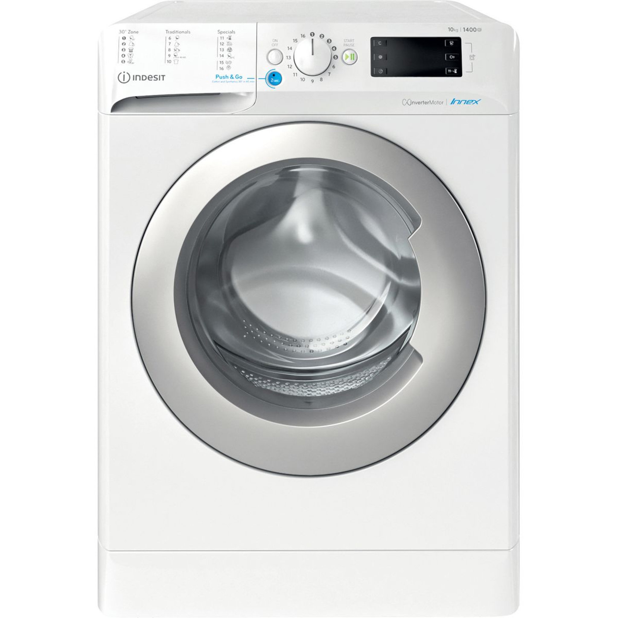 Voir la diapositive 4 : Indesit Lave linge hublot BWE101485XWSEUN