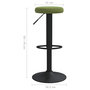 Voir la diapositive 6 : VIDAXL Tabourets de bar lot de 2 vert clair velours