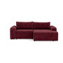 Voir la diapositive 1 : BEST MOBILIER Rebecca - canapé d'angle droit 4 places convertible avec coffre en velours texturé