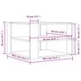Voir la diapositive 6 : VIDAXL Table basse gris beton 59,5x59,5x40 cm bois d'ingenierie