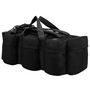 Voir la diapositive 2 : VIDAXL Sac de sport en style militaire 3 en 1 90 L Noir
