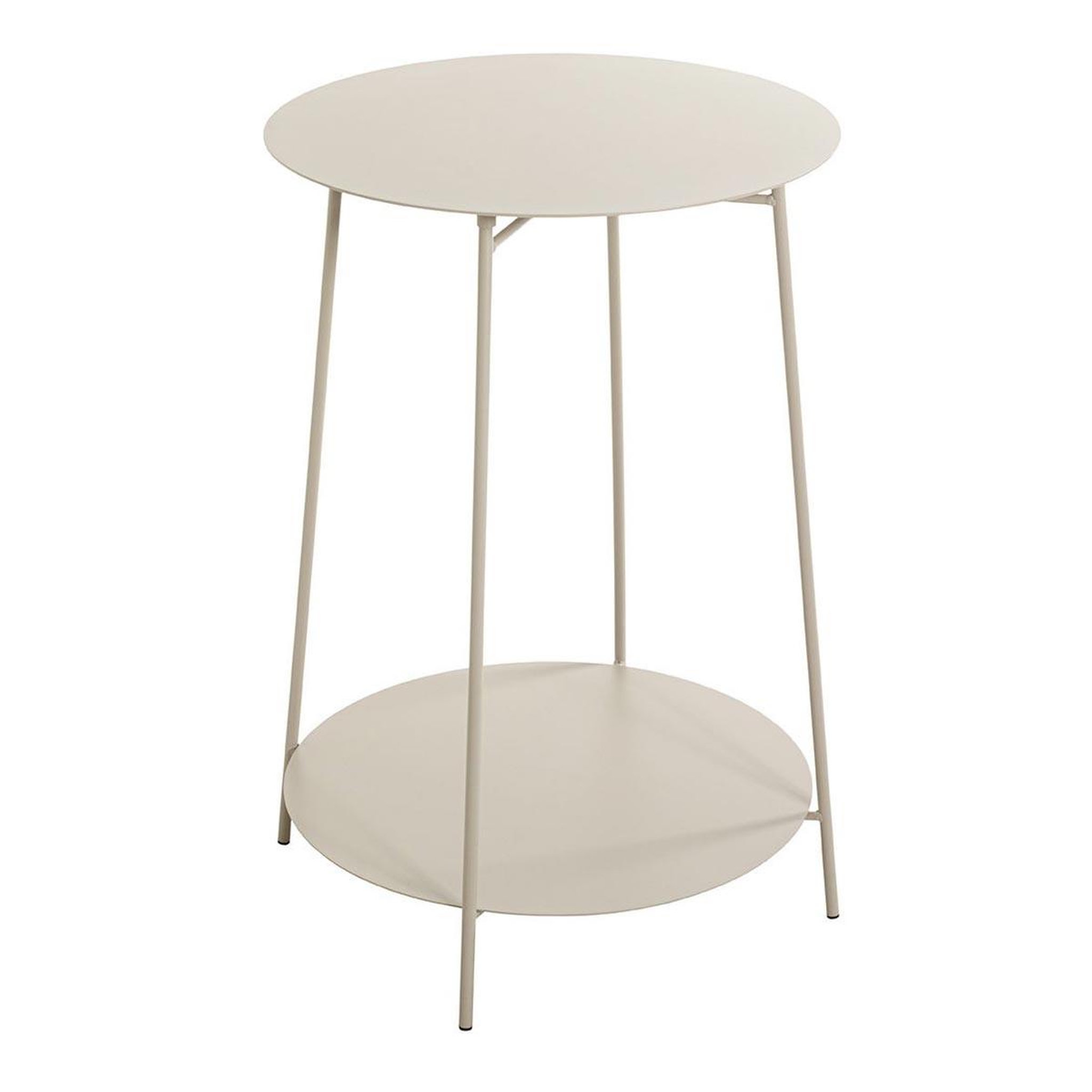 Paris Prix Table d'Appoint en Métal  Conrad  60cm Gris