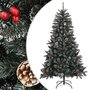 Voir la diapositive 1 : VIDAXL Sapin de Noël artificiel avec support Vert 150 cm PVC