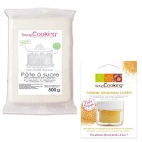AUCHAN Les aides pâtissières pâte à sucre blanche 250g pas cher 