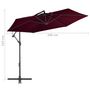 Voir la diapositive 6 : VIDAXL Parasol de jardin en porte-a-faux avec mat en aluminium