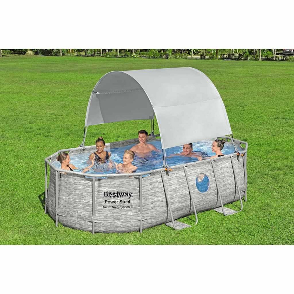 BESTWAY Bestway Auvent de piscine hors sol Blanc