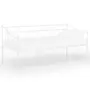 VIDAXL Cadre de canape-lit Blanc Metal 90x200 cm