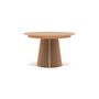 Voir la diapositive 2 : LISA DESIGN Freya - table à manger ronde extensible - effet bois - 4 à 8 personnes