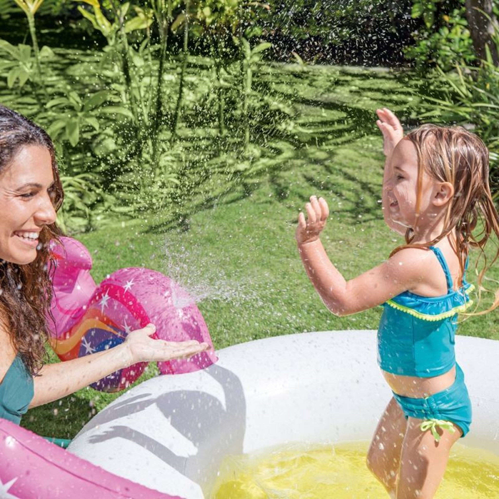 Voir la diapositive 3 : INTEX Piscine gonflable Licorne