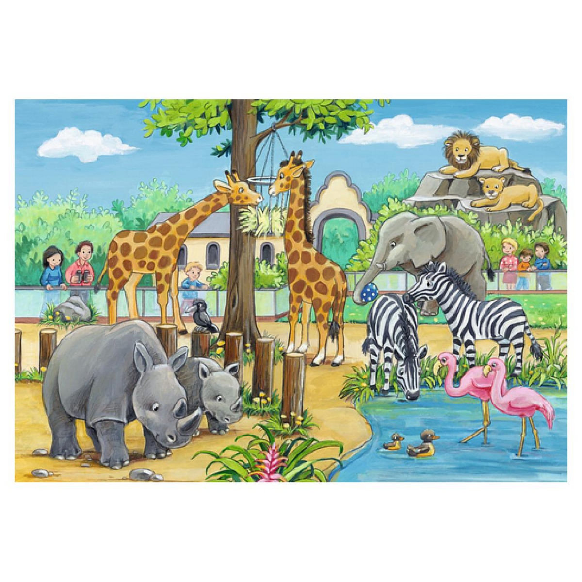 RAVENSBURGER 2X24 P - Bienvenue Au Zoo Puzzle